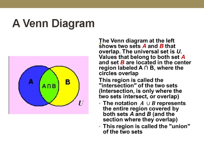 A Venn Diagram